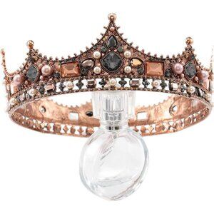 Wedding Tiara Gold Crystal Bridal Headpieces Woman Girls Accessories